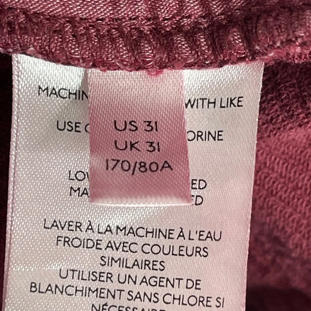 BDG UO‎ High Rise Corduroy Mom Jeans Womens 31 Red Fall Boho Preppy 100% Cotton